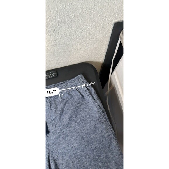 GAP Factory Men's Navy Blue Heathered Jogger Shorts Size L - Picture 8 of 10